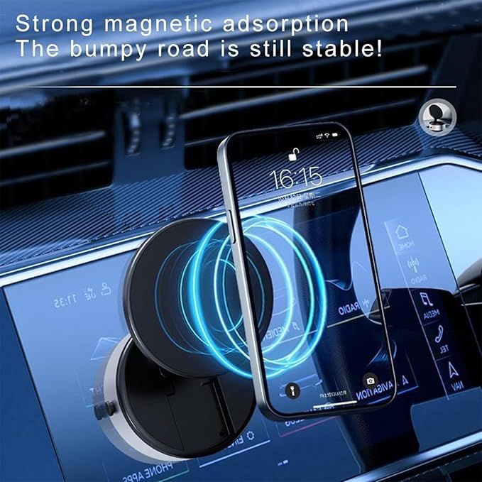 360° Magnetic Car Phone Holder - Super Strong Grip for UAE Roads| COD