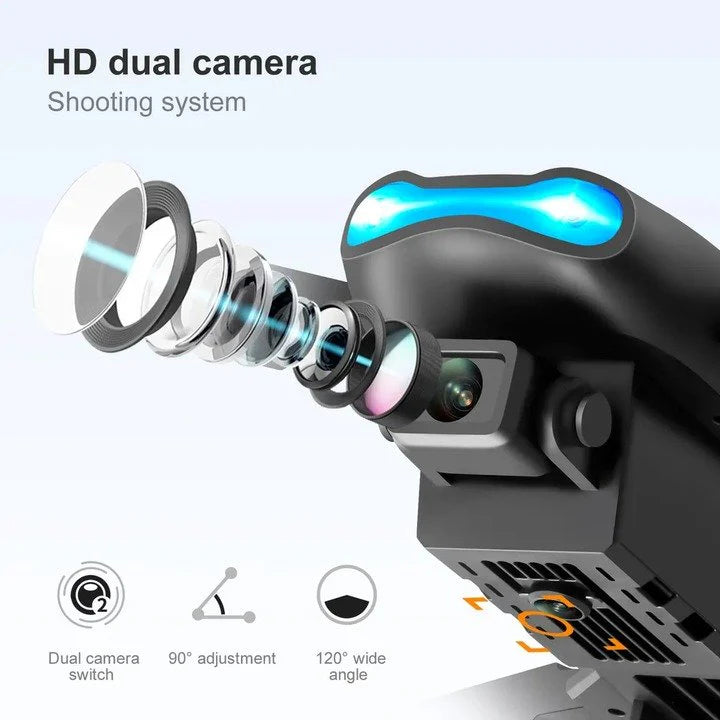 4K HD Dual Camera Drone – FPV Remote Control Drone with 6-Axis Gyro for Indoor & Outdoor