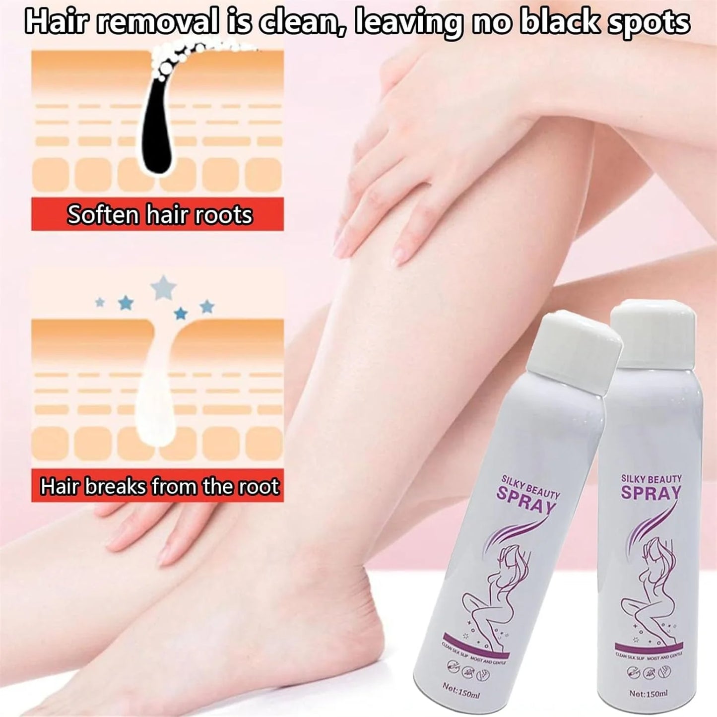 Natural Silky Beauty Spray Depilador – 150ml