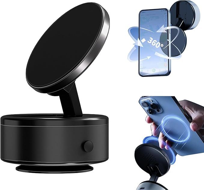 360°  Magnetic Car Phone Holder - Super Strong Grip for UAE Roads| COD