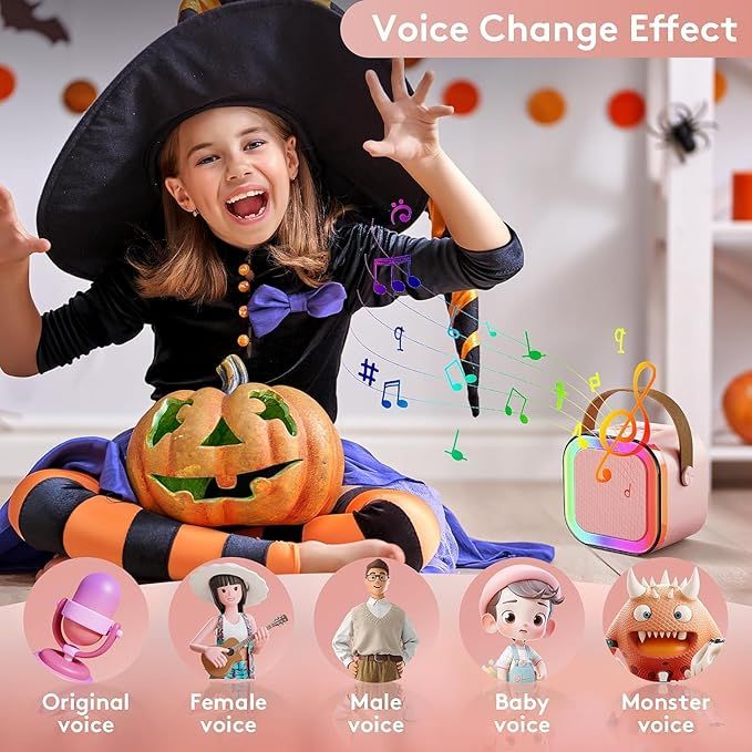 Portable Karaoke Speaker with 2 Wireless Mics